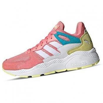 Adidas Crazychaos J, Unisex Kid's Running Shoe, GLORY PINK / FTWR WHITE / BRIGHT CYAN, 5 UK