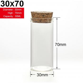 DIY Corked Glass Bottles Set