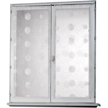 Petit Vitrage Organza Blanc 60x120 cm