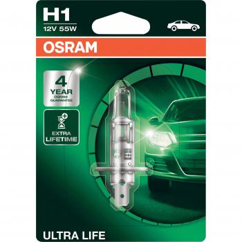 OSRAM Ampoule, projecteur longue portée H1 64150ULT-01B  VW,AUDI,MERCEDES-BENZ,Golf IV Schrägheck (1J1),POLO (9N_),GOLF III (1H1),GOLF II (19E, 1G1)
