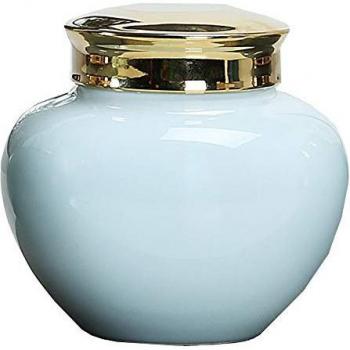 Large Pet Ashes Urn Ceramic with Double Seal Waterproof Cover for Human Remains