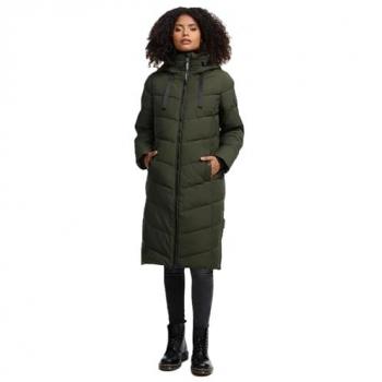 Navahoo Schmatzibär Lange Winter Steppjacke für Damen