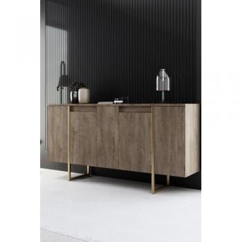 Buffet en aggloméré pieds en métal Luxe