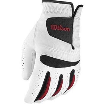 Wilson Feel Plus Men's Golf Glove, Left Hand, Medium Large, White