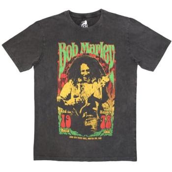 Rock Off Official Bob Marley 1978 XL Grey Stone Wash Reggae T-Shirt – 999 Edition