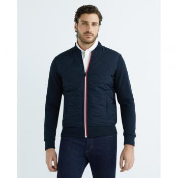 Sudadera azul de hombre con cremallera de Tommy Hilfiger