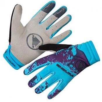 Guantes Endura LongTrack Azul Softshell y Forro Suave