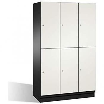Armadio a scomparti con ante in acciaio