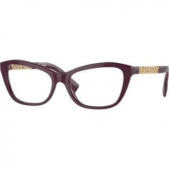 Burberry Be2392 Burgundy Cat Eye Eyewear for Women, Size 52, Blue Light Protection Available