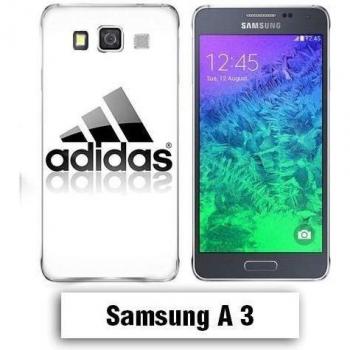Samsung A3 Case with Adidas Logo in White