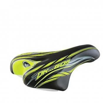 Sella Bici Junior OK GO 16/20 Poliuretano Nero/Giallo con Morsetto