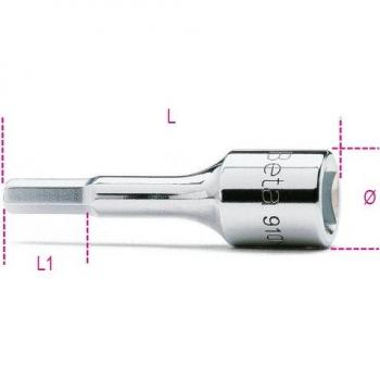 Beta Tools 910ME 10mm Hex Bit Socket Driver 3/8 Square Drive