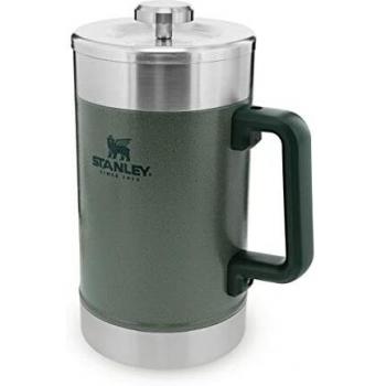 STANLEY Classic Stay Hot French Press 1.4L/48OZ Hammertone Green Minimal Sediment