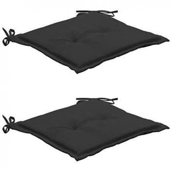 Coussins de chaise de jardin 2 pièces anthracite 50 × 50 × 3 cm