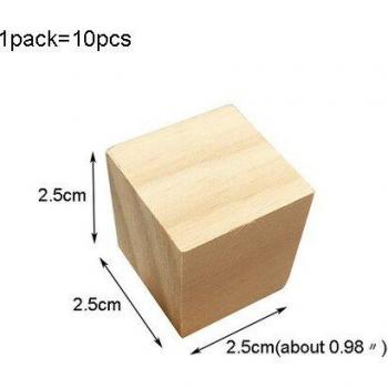 Cubo de madera para decoración