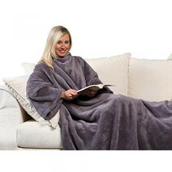 Coperta Pile Morbida Grigia 140 x 180 cm