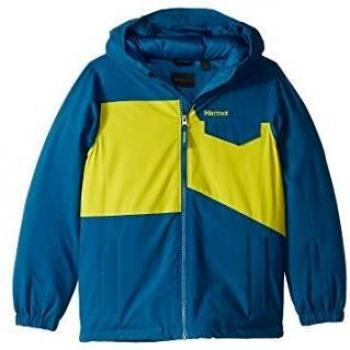 Jungen-Rochester Jacke in Morikan Blau & Citronella – Marmot L