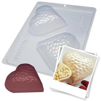 Moule silicone cœur 3 pièces pour chocolat chaud