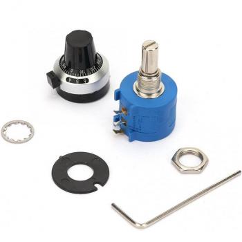 Kit de Potenciómetro 500ohm 2W con Control Digital y Perilla