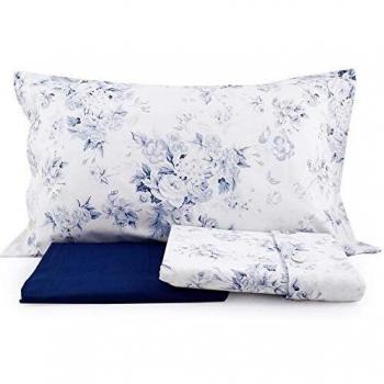 Bossi Set Copripiumino Matrimoniale 100% Cotone Percalle con Lenzuolo e Federe