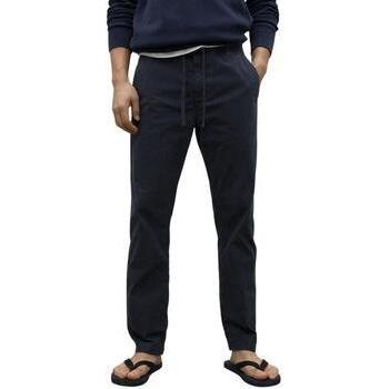 Ecoalf Pantaloni Navy Etico M con Tasche in Cotone Bio