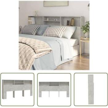 Meuble chambre gris béton – Tête de lit Living Store