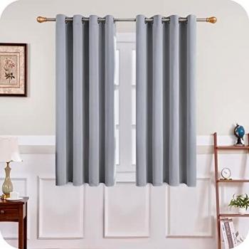 Moonlit Comfort Curtains – 2‑Panel Thermal Blackout, 140x145 cm