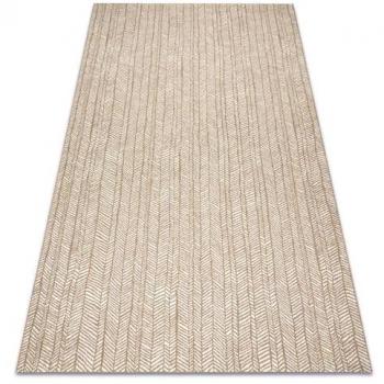 Flat 48964265 alfombra de sisal espina de pescado color paja beige natural 140x200 cm