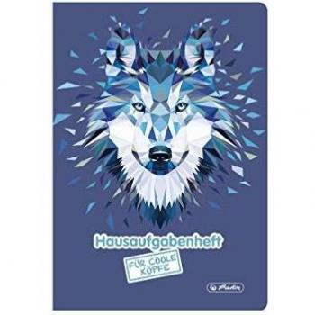 Herlitz 50027835 Schulheft „Wolf Abenteuer“ – A5, 48 Seiten
