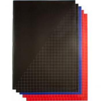 Cahier A4 Kangaro à motifs carrés (5 couleurs)