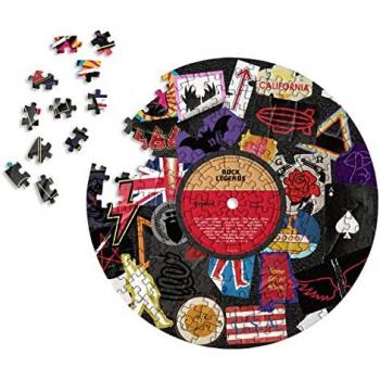 Rock Legends Vinyl Records Shaped 200 Piece Jigsaw Puzzle