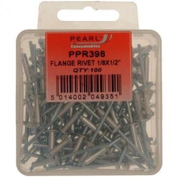 Pearl PPR398 1/8 x 1/2 Flanged Rivets (100 Pack)