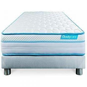 Matelas confort ferme BodyZone+ 90x200 Ressorts ensachés, Visco 5 Zones Ultra épaisseur