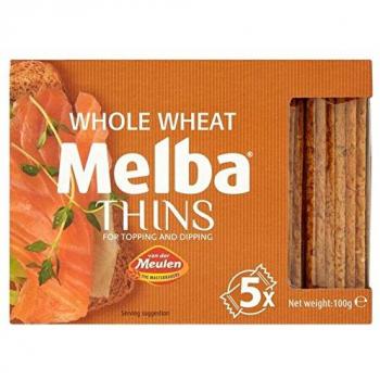 Whole Wheat Melba Crisps 100g (Pack of 4)