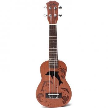 Sapele-Deluxe 21 Ukulele – 4 Nylon Saiten, Hawai-Inspiration