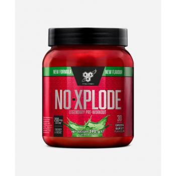 BSN Nutrition N.O.-Xplode Pre Workout Powder Food Supplement Energy and Focus Support with Caffeine, Amino Acids, Vitamin C and Zinc, Green Burst Flavour, 30 Servings, 390 g