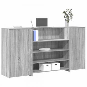 Banco di Accoglienza Grigio Sonoma 200x50x103,5 cm Legno Multistrato