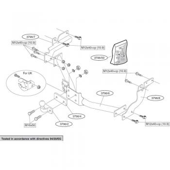 Gancio traino Thule 379600 – Attacco rimorchio