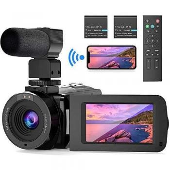Cámara de Video FamBrow WiFi 26MP con Control Remoto y 2 Baterías