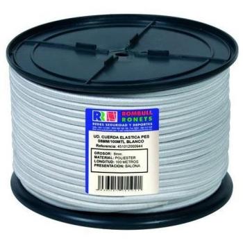 Cuerda Elástica de Poliester/latex 6 mm 200 m Blanca Rombull