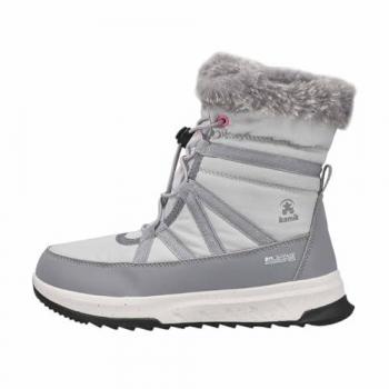 Kamik STORMYF Mädchen Schnee-Stiefel, wasserfest, grau, Größe 28