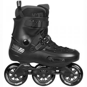 Powerslide Zoom Pro Black 100 Inlineskates Gr. 43/44