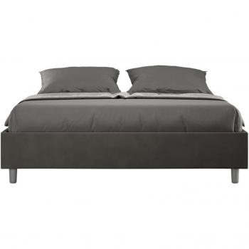 Cama matrimonial gris 170x190 sin somier adicional