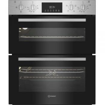 Indesit Built‑In Double Oven – Stainless Steel – DUI10DIX
