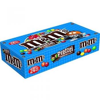 M&M'S Chocolate y Pretzel Bolsa de 1.14 oz 24 Contenidos