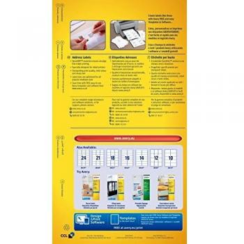 Avery Inkjet Address Label 63.5x46.6mm 18 Per A4 Sheet White Pack 450