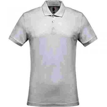 Polo Piqué Homme Kariban Blanc Manches Courtes