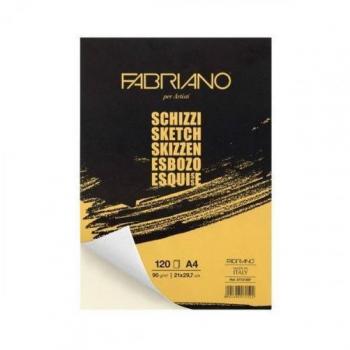 Bloc de esbozo espiral A4 90 gr 120 hojas microperforadas Fabriano F56621297