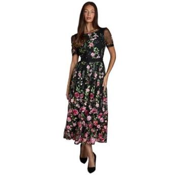 Lace Detail Mid-Midi Dress – Coast (Black)