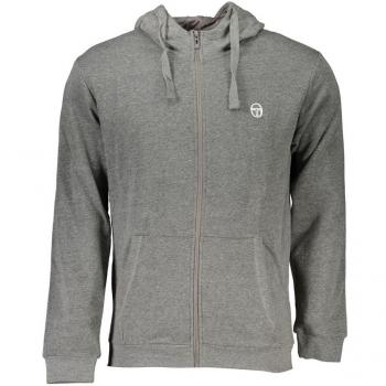 Gray Cotton Zip-Through Hoodie
